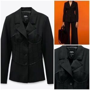 ZARA ~ Limited edition corset blazer with seam details